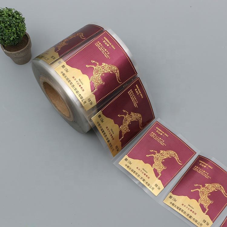 Aluminum metallic beverage label